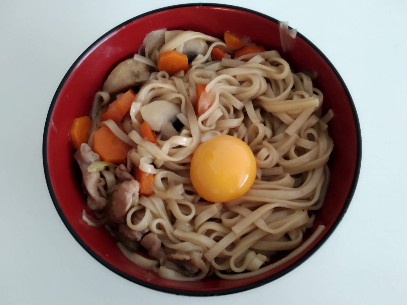Udon with konbu and shiitake dashi