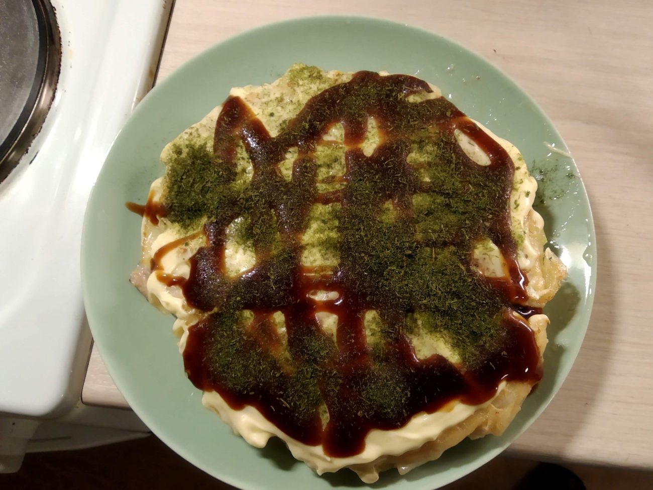 Okonomiyaki (Kansai style)